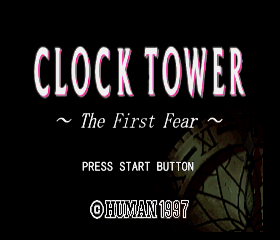 Clock Tower - The First Fear (English translation) Title Screen